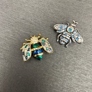 2 Fashion Bee Brooches